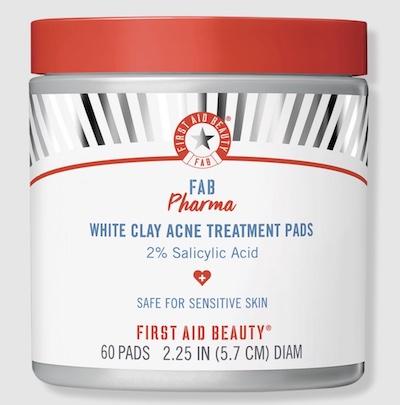 First Aid Beauty FAB Acne Treatment Pads First Aid Beauty FAB Pharma White Clay Acne Treatment Pads