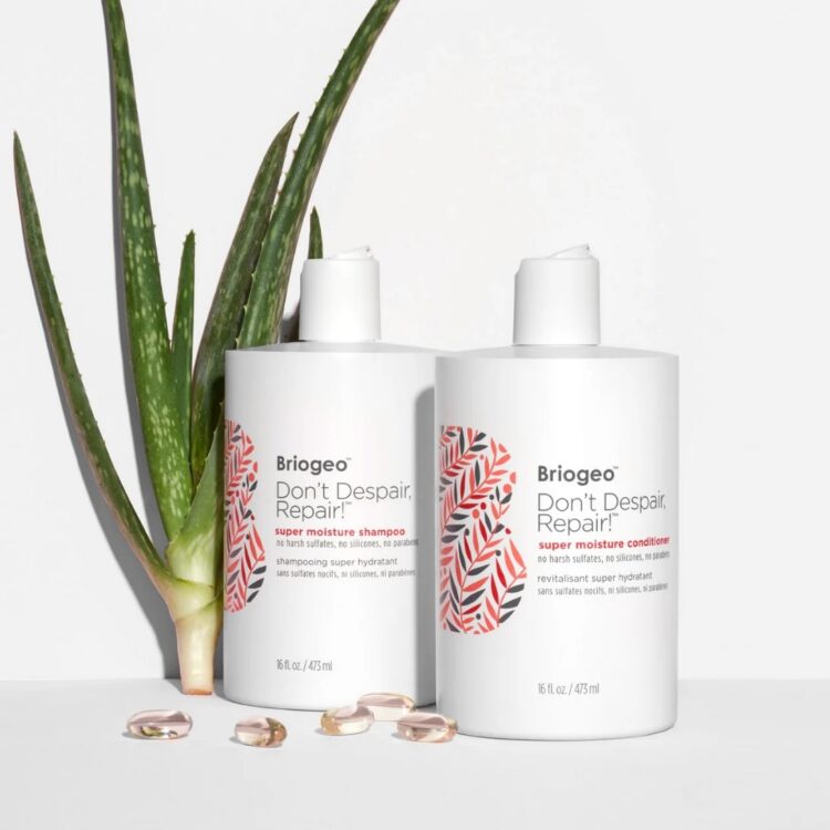 Briogeo Shampoo and Conditioner, one of the best products for how to fix hair breakage