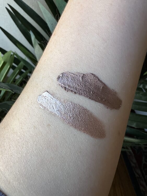 RMS Beauty Cream Eyeshadow swatches RMS Beauty Eyelights Cream Eyeshadow swatches